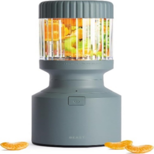The Beast Mini Blender | Mini Countertop Kitchen Blender | Blend Smoothies and Shakes, Dressings, Sauces, Dips | Straw Cap and Straws Included | 600W (Mist)